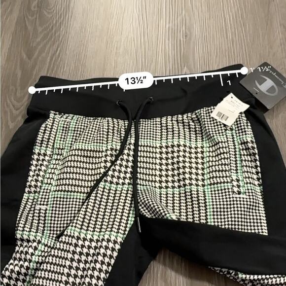 Champion Women's Slim Track Sweatpants Joggers in Black/Exploded Houndstooth XS - Picture 8 of 10